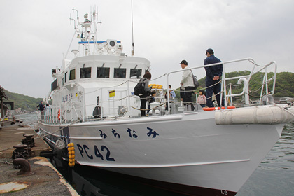 尾道海上保安部巡視艇船内見学