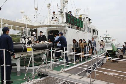 尾道海上保安部巡視艇船内見学